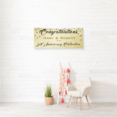 50e bruiloft Jubileum gouden receptie banner (Insitu)