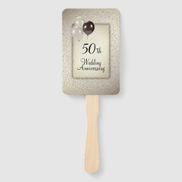 50e bruiloft Jubileum Hand Fan Handwaaier