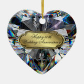 50e bruiloft Jubileum Heart Ornament (Voorkant)