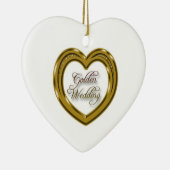 50e bruiloft Jubileum Heart Ornament (Rechts)