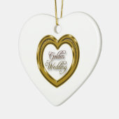 50e bruiloft Jubileum Heart Ornament (Links)