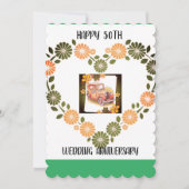 50e bruiloft Jubileum Kaart (Voorkant)
