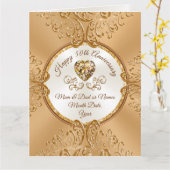 50e bruiloft Jubileum Kaart voor Ouders (Gele Bloem)