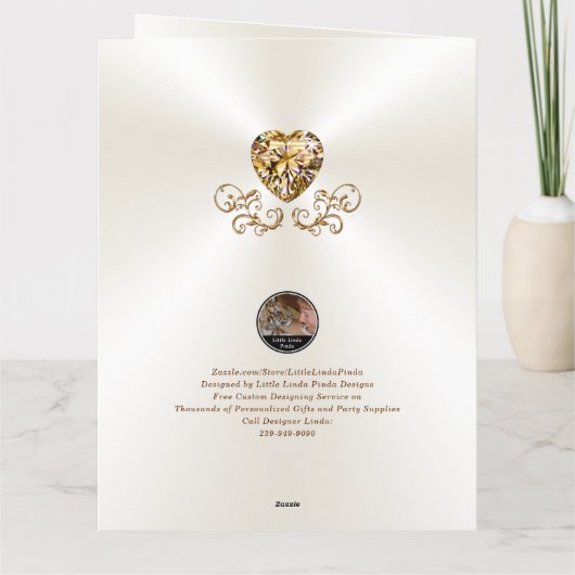 50e bruiloft Jubileum Kaart voor Ouders (Achterkant)