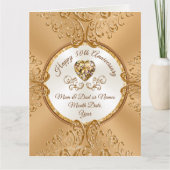 50e bruiloft Jubileum Kaart voor Ouders (Voorkant)