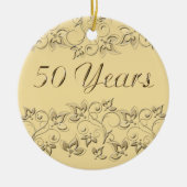 50e bruiloft Jubileum Keepomwille Ornament (Voorkant)