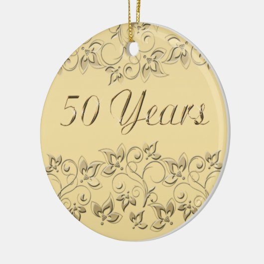 50e bruiloft Jubileum Keepomwille Ornament (Links)
