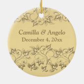 50e bruiloft Jubileum Keepomwille Ornament (Achterkant)