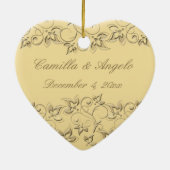 50e bruiloft Jubileum Keepomwille Ornament (Achterkant)