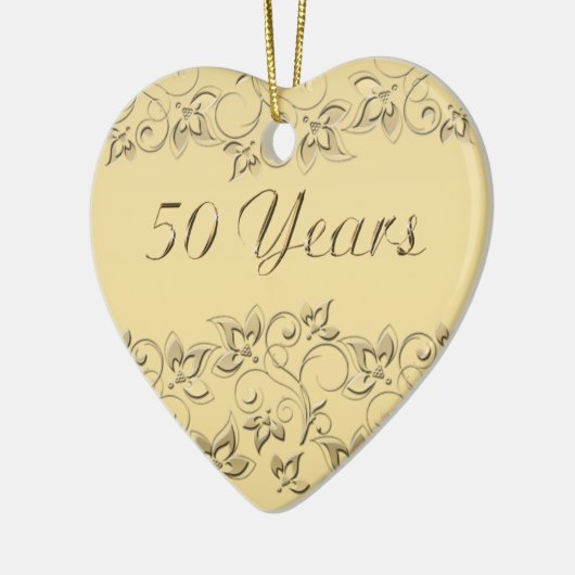50e bruiloft Jubileum Keepomwille Ornament (Links)