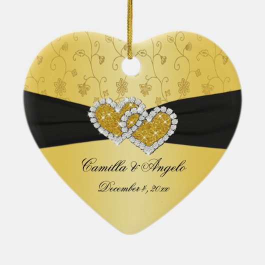 50e bruiloft Jubileum Keepomwille Ornament (Achterkant)