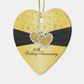 50e bruiloft Jubileum Keepomwille Ornament (Links)