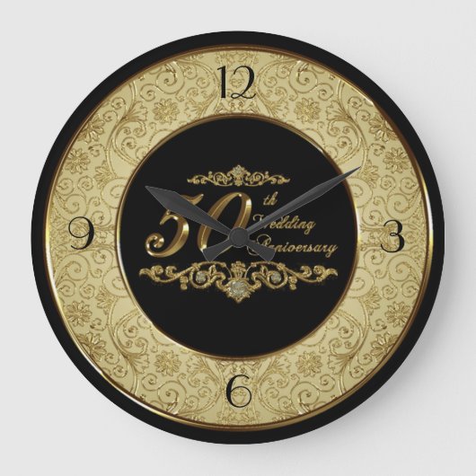 50e bruiloft Jubileum klok (Voorkant)