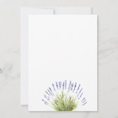 50e bruiloft Jubileum Lavendel Bloemen Rustiek Kaart (Achterkant)