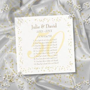 50e bruiloft Jubileum Leuke Feiten Servetten