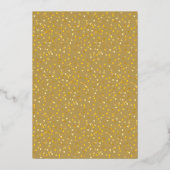 50e bruiloft Jubileum Love Hearts Gold Folie Uitnodiging (Achterkant)