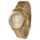 50e bruiloft Jubileum Modern Elegant Fiftieth Horloge (Gekanteld)