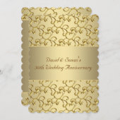 50e bruiloft Jubileum Partij Kaart (Voorkant / Achterkant)