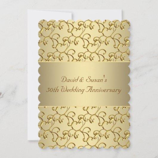 50e bruiloft Jubileum Partij Kaart (Voorkant)