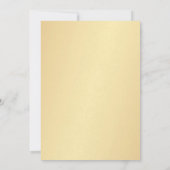 50e bruiloft Jubileum Partij Light Gold Invite Kaart (Achterkant)