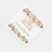 50e bruiloft Jubileum Partij Servet (Hoek)