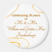 50e bruiloft Jubileum Party Goud en wit