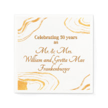 50e bruiloft Jubileum Party Goud en wit