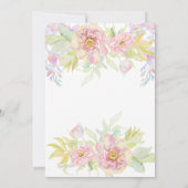 50e bruiloft Jubileum Party Roos Bedankkaart (Achterkant)