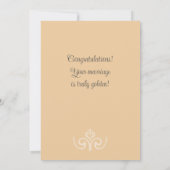 50e bruiloft Jubileum plat Wenskaart Kaart (Achterkant)