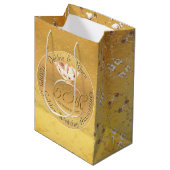 50e bruiloft Jubileum Rozen Pil Medium Cadeauzakje (Voorkant Gekanteld)