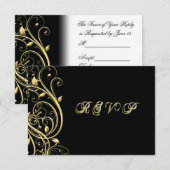 50e bruiloft Jubileum RSVP (Voorkant / Achterkant)