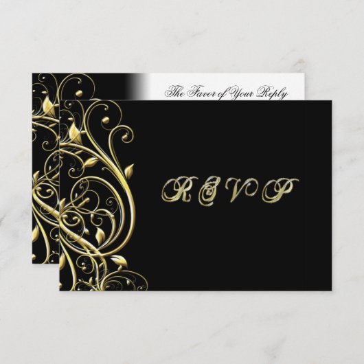 50e bruiloft Jubileum RSVP (Voorkant / Achterkant)