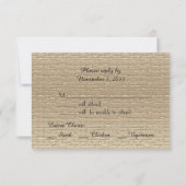 50e bruiloft Jubileum RSVP-kaarten, Goud RSVP Kaartje (Achterkant)