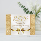  50e bruiloft Jubileum RSVP-kaarten Kaart (Staand voorkant)