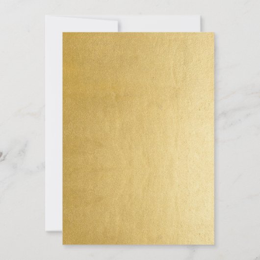 50e bruiloft Jubileum - Speciaal Faux Gold Kaart (Achterkant)