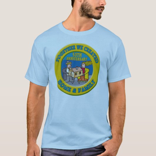 50e bruiloft Jubileum T-shirt (Voorkant)