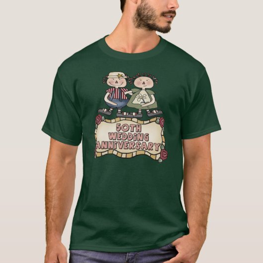 50e bruiloft Jubileum T-shirt (Voorkant)