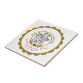 50e bruiloft Jubileum Tegel Tegeltje (Zijkant)