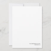 50e bruiloft Jubileum uitnodiging minimalistisch (Achterkant)