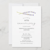 50e bruiloft Jubileum uitnodigingen lavendel (Voorkant)