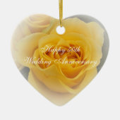 50e bruiloft Jubileum-versiering Keramisch Ornament (Voorkant)