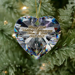 50e bruiloft Jubileum-versiering Keramisch Ornament