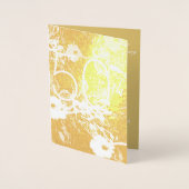 50e bruiloft Jubileum Verticale Folie Kaart (Voorkant)