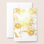 50e bruiloft Jubileum Verticale Folie Kaart (Met envelop)