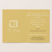 50e bruiloft Jubileum Verticale Folie Kaart (Binnen)