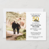 50e bruiloft Jubileum vieren 50 Gouden Jaren Kaart (Voorkant)