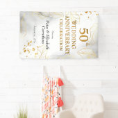 50e bruiloft Jubileum viering Golden Party Spandoek (Insitu)