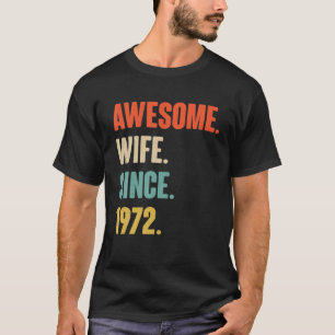 50e bruiloft voor haar Geweldige vrouw T-shirt