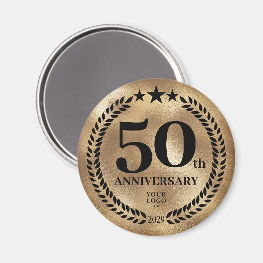 50e Business Jubileum Gold Magneet (Voorkant / Achterkant)