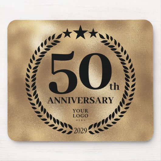 50e Business Jubileum Gold Muismat (Voorkant)